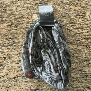 Gray Tiger Infinity Scarf
